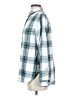 Jachs Girlfriend Plaid Teal Long Sleeve Button-Down Shirt Size S - photo 5