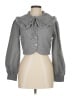 Hyfve 100% Polyester Gray Long Sleeve Blouse Size M - photo 1