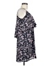 Aqua 100% Polyester Print Blue Casual Dress Size M - photo 4
