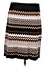 Etcetera Chevron-herringbone Brown Casual Skirt Size M - photo 1