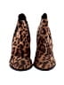 Forever Animal Print Brown Ankle Boots Size 6 - photo 2