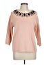 Ann Taylor Solid Pink Pullover Sweater Size L - photo 1