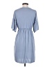 Moa Moa Solid Blue Casual Dress Size XS - photo 2