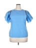 Ashley Stewart 100% Polyester Blue Short Sleeve Top Size 18 Plus - photo 1