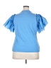 Ashley Stewart 100% Polyester Blue Short Sleeve Top Size 18 Plus - photo 2