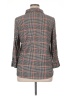 By Design Plaid Gray 3/4 Sleeve Button-Down Shirt Size XL - photo 2