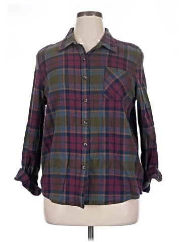 Natural Reflections Long Sleeve Button-Down Shirt (view 1)