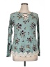 Rewind Teal Long Sleeve Blouse Size XL - photo 1