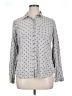Maurices Polka Dots Gray Long Sleeve Button-Down Shirt Size XL - photo 1
