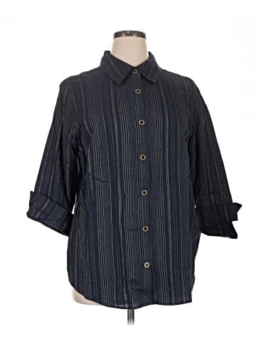 White Stag 3/4 Sleeve Button-Down Shirt (view 1)
