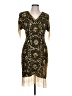Assorted Brands Gold Cocktail Dress Size L - photo 1