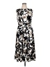 Perceptions Print Black Cocktail Dress Size XL - photo 1