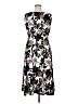 Perceptions Print Black Cocktail Dress Size XL - photo 2