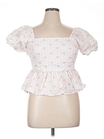 Francesca's Short Sleeve Blouse (view 1)