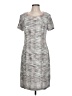 Connected Apparel Tweed Gray Casual Dress Size 10 - photo 1