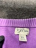 J.Crew 100% Cotton Solid Purple Pullover Sweater Size XL - photo 7