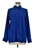 DG^2 by Diane Gilman 100% Polyester Blue Long Sleeve Blouse Size M - photo 1