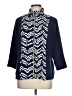 Zenergy by Chico's Chevron-herringbone Blue Jacket Size Lg (2) - photo 1