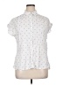 Old Navy Polka Dots White Short Sleeve Blouse Size XL - photo 1