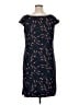 George Print Black Casual Dress Size XL - photo 2