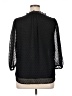 Bar III 100% Polyester Black 3/4 Sleeve Blouse Size XL - photo 2