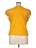 Express 100% Cotton Yellow Short Sleeve Top Size XL - photo 2