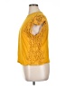 Express 100% Cotton Yellow Short Sleeve Top Size XL - photo 5