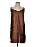 A New Day 100% Polyester Metallic Brown Cocktail Dress Size XS - photo 1