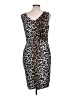 Cato Animal Print Brown Cocktail Dress Size 12 - photo 2