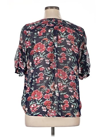 Skies Are Blue Short Sleeve Blouse (view 2)