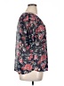 Skies Are Blue 100% Polyester Floral Blue Short Sleeve Blouse Size XL - photo 4
