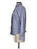 L.L.Bean Paisley Blue Long Sleeve Button-Down Shirt Size XS - photo 5