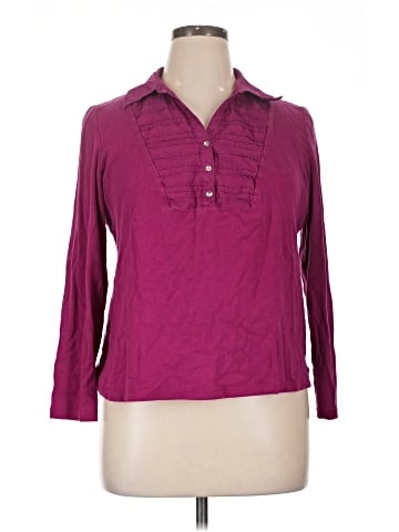 Karen Scott 3/4 Sleeve Button-Down Shirt (view 1)