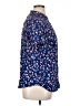 Croft & Barrow 100% Rayon Floral Blue Short Sleeve Blouse Size 0X - photo 4