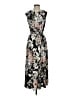 Kasper Floral Black Casual Dress Size 4 - photo 1