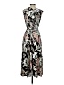 Kasper Floral Black Casual Dress Size 4 - photo 2