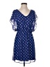 Buttons Blue Casual Dress Size S - photo 1