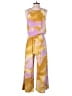 Rae Mode Tie-dye Yellow Jumpsuit Size S - photo 2