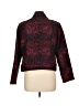 Christopher & Banks 100% Polyester Print Burgundy Jacket Size L - photo 2