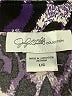 Jaclyn Smith Animal Print Purple Long Sleeve Blouse Size L - photo 7