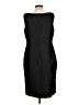 Talbots 100% Polyester Solid Black Cocktail Dress Size 12 - photo 2