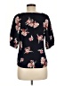 Harve Benard Black 3/4 Sleeve Blouse Size M - photo 2