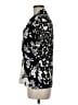 DKNY Floral Black Short Sleeve Blouse Size M - photo 5