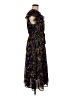 Lands' End 100% Polyester Floral Black Cocktail Dress Size M (petite) - photo 4
