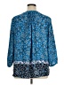 NYDJ 100% Polyester Blue 3/4 Sleeve Blouse Size XL - photo 2