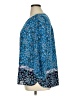NYDJ 100% Polyester Blue 3/4 Sleeve Blouse Size XL - photo 5