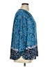 NYDJ 100% Polyester Blue 3/4 Sleeve Blouse Size XL - photo 4