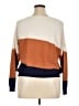 Evolution by Cyrus Color Block Orange Pullover Sweater Size XXL - photo 2