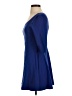 Express Solid Blue Cocktail Dress Size S - photo 5