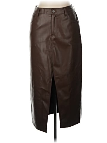 MIOU MUSE Faux Leather Skirt (view 1)
